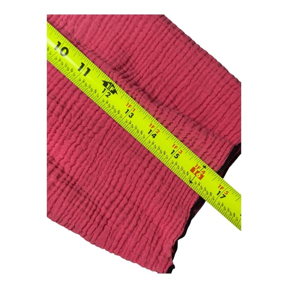 Ali Miles Womens 3X Tunic Top Pink Black Trim Gauzy Spring Summer Lagenlook - Picture 12 of 16